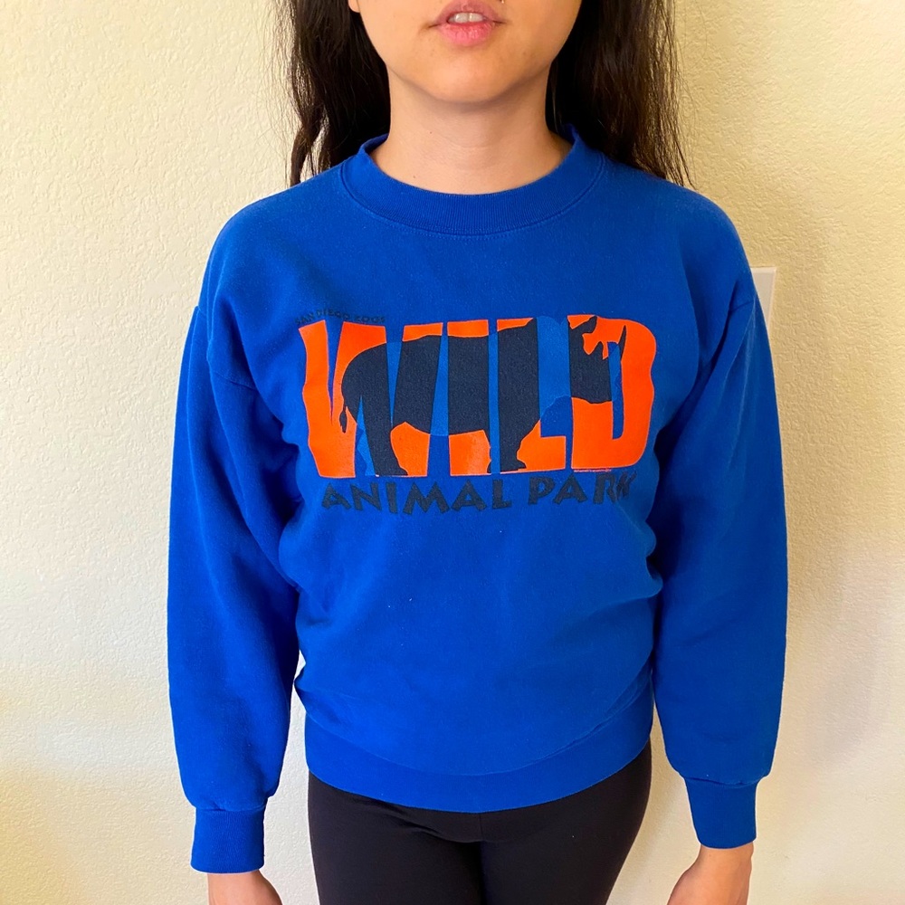 Retro “Wild Animal Park” sweater